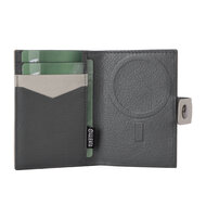 Valenta leren Luxe Card Wallet met MagSafe creme