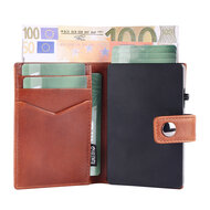 Valenta leren Luxe Card Wallet met MagSafe cognac
