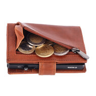 Valenta leren Luxe Card Wallet met MagSafe cognac