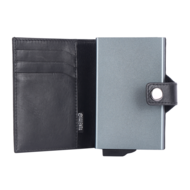 Valenta leren Luxe Card Wallet pasjeshouder zwart