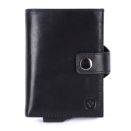 Valenta leren Luxe Card Wallet pasjeshouder zwart
