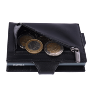 Valenta leren Luxe Card Wallet pasjeshouder zwart
