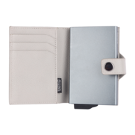 Valenta leren Luxe Card Wallet pasjeshouder creme