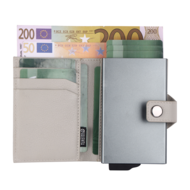 Valenta leren Luxe Card Wallet pasjeshouder creme