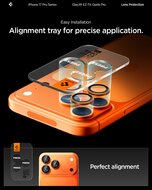 Spigen Optik EZ Fit iPhone 17 Pro / iPhone 17 Pro Max camera beschermer 2 pack oranje