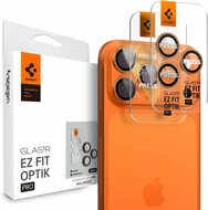 Spigen Optik EZ Fit iPhone 17 Pro / iPhone 17 Pro Max camera beschermer 2 pack oranje