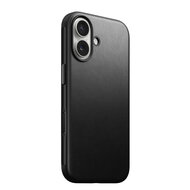 Nomad Modern Leather iPhone 17 hoesje zwart