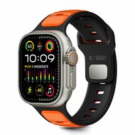 TechProtection Icon Apple Watch 49 / 46 / 45 / 44 mm bandje zwart / oranje