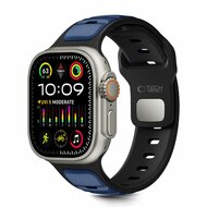 TechProtection Icon Apple Watch 49 / 46 / 45 / 44 mm bandje zwart / navy