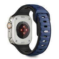 TechProtection Icon Apple Watch 49 / 46 / 45 / 44 mm bandje zwart / navy