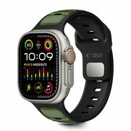 TechProtection Icon Apple Watch 49 / 46 / 45 / 44 mm bandje zwart / groen