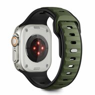 TechProtection Icon Apple Watch 49 / 46 / 45 / 44 mm bandje zwart / groen