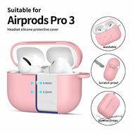 TechProtection Silicone AirPods Pro 3 hoesje roze