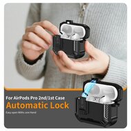 TechProtection Carbon MagSafe AirPods Pro 3 hoesje zwart