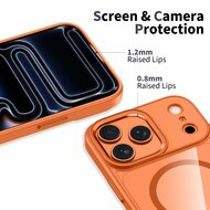 TechProtection Hybrid MagSafe iPhone 17 Pro hoesje oranje