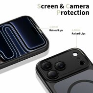 TechProtection Hybrid MagSafe iPhone 17 Pro hoesje zwart met camera control