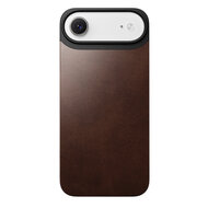 Nomad Magnetic Leather Back iPhone Air hoesje bruin