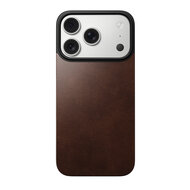Nomad Magnetic Leather Back iPhone 17 Pro hoesje bruin