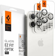 Spigen Optik EZ Fit iPhone 17 Pro / iPhone 17 Pro Max camera beschermer 2 pack wit