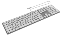 ZAGG USB-C bedraad toetsenbord wit