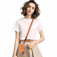 TechProtection Rope universeel crossbody draagkoord voor elke telefoon oranje