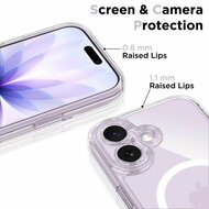 TechProtection Hybrid MagSafe iPhone 17 hoesje transparant met camera controle