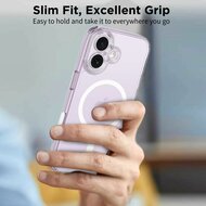 TechProtection Hybrid MagSafe iPhone 17 hoesje transparant met camera controle