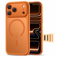 TechProtection Hybrid MagSafe iPhone 17 Pro Max hoesje oranje met camera control