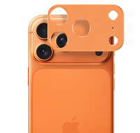 TechProtection iPhone 17 Pro aluminium camera beschermer oranje