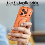 TechProtection Hybrid MagSafe iPhone 17 Pro Max hoesje oranje