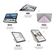 Pipetto Origami iPad 2025 11 inch / 2022 10,9 inch hoesje metallic roze