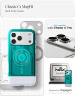 Spigen Classic C1 Magsafe iPhone 17 Pro hoesje blauw