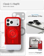Spigen Classic C1 Magsafe iPhone 17 Pro hoesje rood