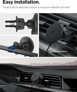 Spigen OneTap Pro 4 MagSafe autohouder en oplader voor ventilatierooster