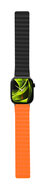 Mobile Origin Magnetic omkeerbaar Apple Watch 49 / &nbsp;46 / 45 / 44 &nbsp;mm bandje zwart / oranje