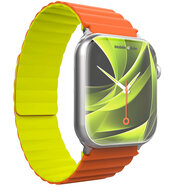 Mobile Origin Magnetic omkeerbaar Apple Watch 49 / &nbsp;46 / 45 / 44 &nbsp;mm bandje oranje / groen