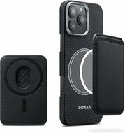 Pitaka MagSafe Card Wallet hoesje zwart