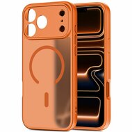 TechProtection Slim MagSafe iPhone 17 Pro Max hoesje mat oranje