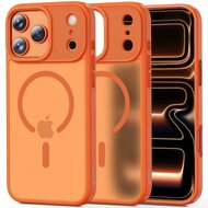 TechProtection Hybrid MagSafe iPhone 17 Pro hoesje mat oranje