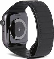 Decoded Traction Leather Apple Watch 42 / 41 / 40 mm bandje zwart
