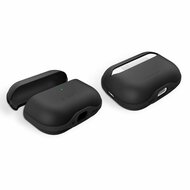 TechProtection Leather AirPods Pro 3 hoesje zwart