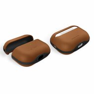 TechProtection Leather AirPods Pro 3 hoesje bruin