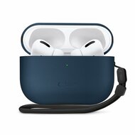 TechProtection Leather AirPods Pro 3 hoesje navy