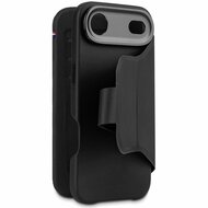 Decoded Textured Silicone 2 in 1 Wallet iPhone Air hoesje zwart