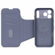 Decoded Textured Silicone 2 in 1 Wallet iPhone 17 Pro hoesje blauw