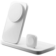 Nomad Stand One Max  3 in 1 25 watt MagSafe oplader zilver