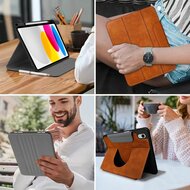 TechProtection leren iPad 11 inch / iPad 10,9 inch hoesje bruin