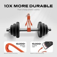 Statik MagStack Pro USB-C naar USB-C kabel 100 cm oranje