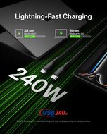 Belkin BoostCharge Pro 240 watt USB-C kabel 1 meter zwart