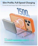 ESR Classic Hybrid Stand CC iPhone 17 Pro hoesje oranje